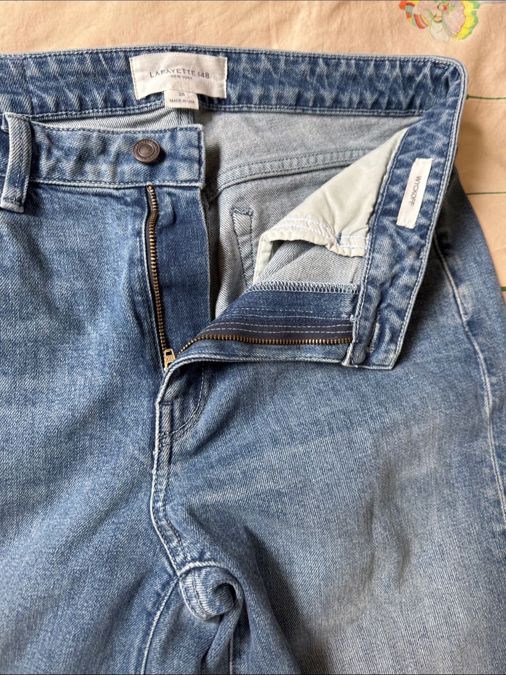 EUC Lafayette 148 Wyckoff crop Jean sz 28